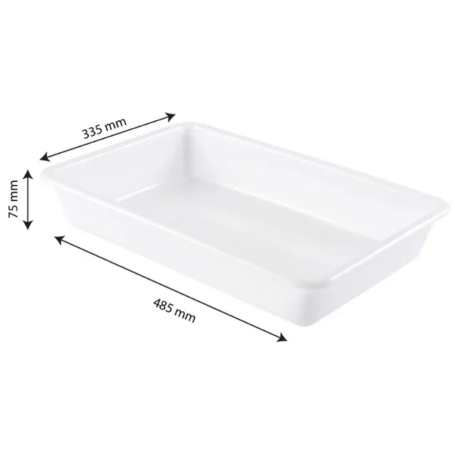 Flat White Storage Container 8 Litres