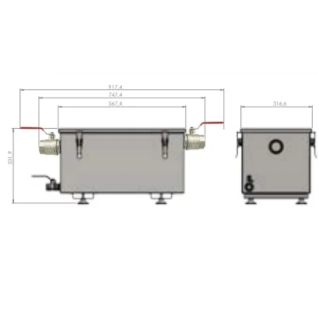 Grease Trap Container - 44 Litre Capacity