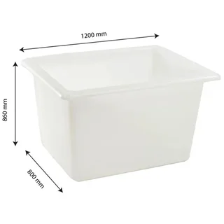 500 Liter Auffangwanne - Weißes Polyethylen