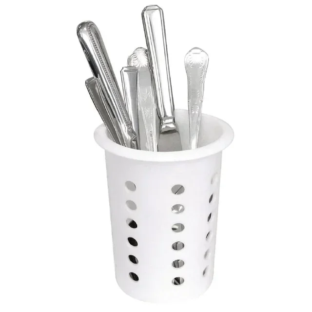 Round Plastic Cutlery Bin - 11.3 cm
