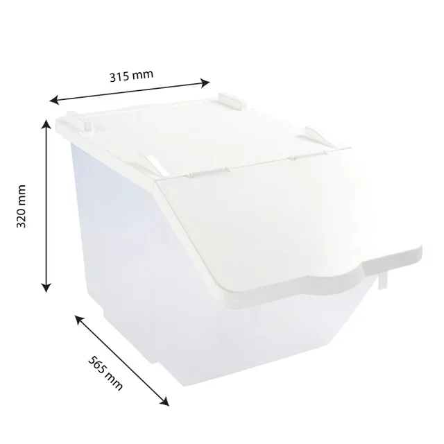 Food Storage Container with Lid 30 Litres - Ingredient Preservation Container