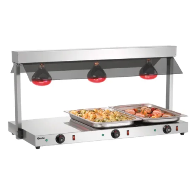 Puente Térmico 3 Cubetas Gastronorm 1/1 - Mantenimiento Caliente Profesional