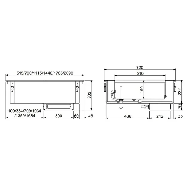 Drop-In Wet Well Bain-Marie GN 1/1 - Professional Manual Fill