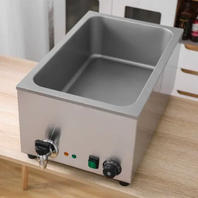Bain-Marie Gastronorm 1/1 Professionnel avec Robinet de Vidange