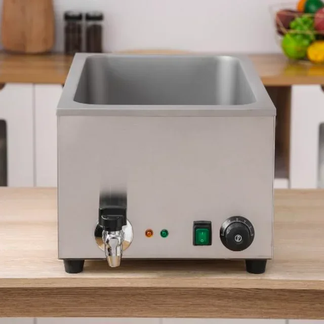 Banho-Maria Gastronorm 1/1 Profissional com Torneira de Drenagem