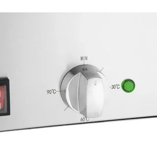 Bain-Marie Professionnel 2x GN 1/3 + 2x GN 1/6 - 4 Bacs Gastronorm Inclus