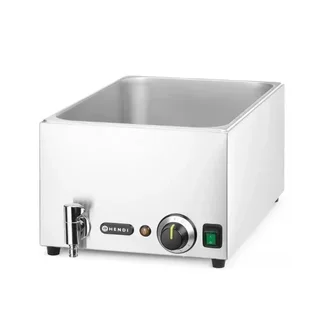 Bain-Marie Professionnel 3 Bacs GN 1/3 avec Robinet de Vidange
