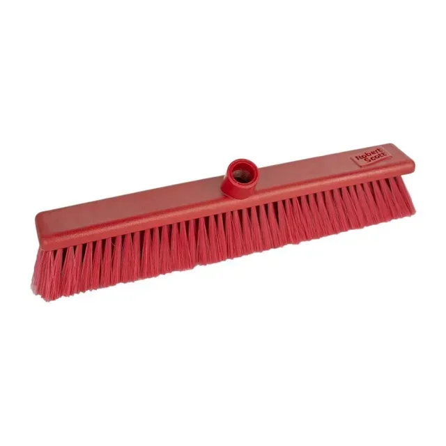 Soft Bristle Broom 457 mm Red Color