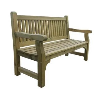 Natural Wood Garden Bench for Patio and Outdoor