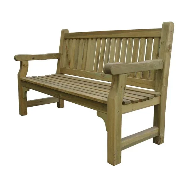 Natural Wood Garden Bench for Patio and Outdoor