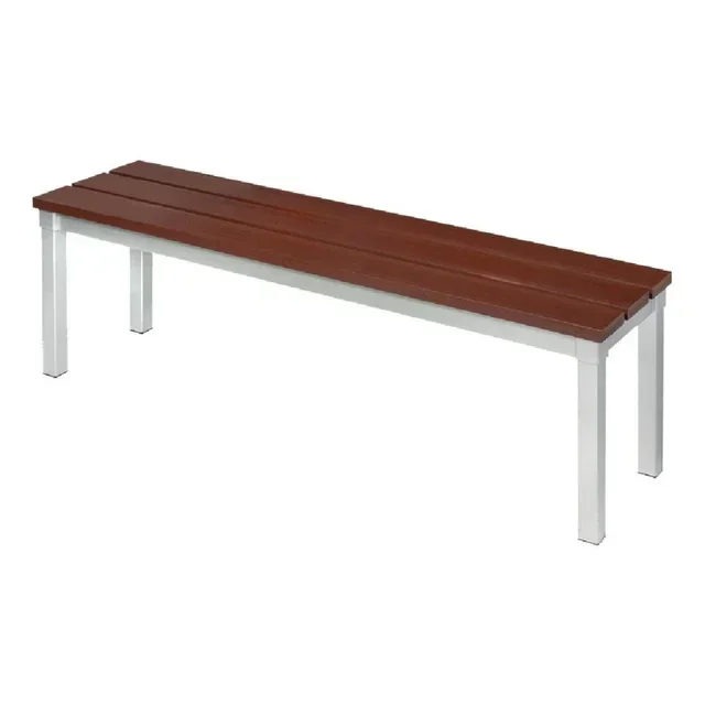 Garden Bench Walnut Effect 105 cm
