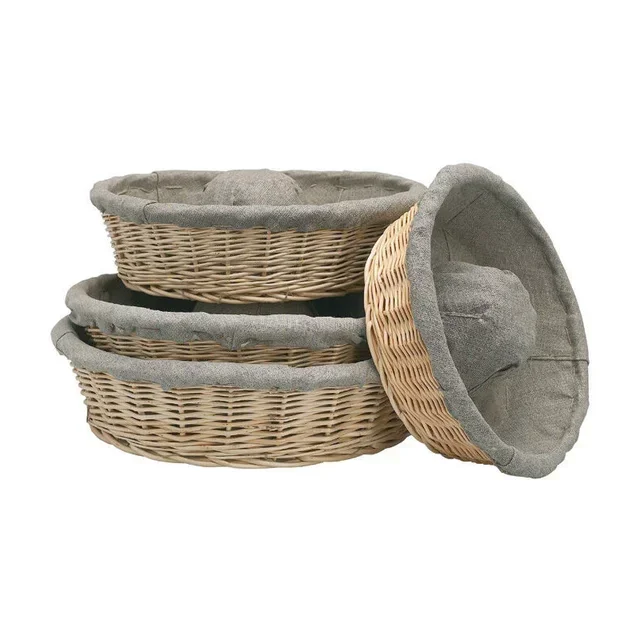Woven Wicker Proofing Basket - Crown Shape - 1.5 kg Capacity