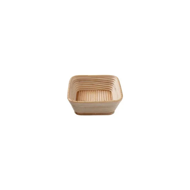 Square Rattan Banneton for Fermentation - 1 Kg Capacity