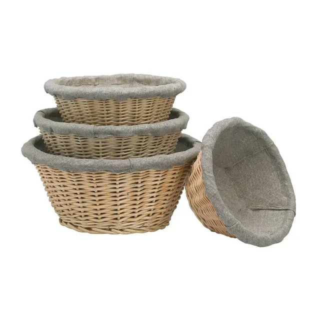 Round Woven Wicker Proofing Basket - 1.5 kg Capacity