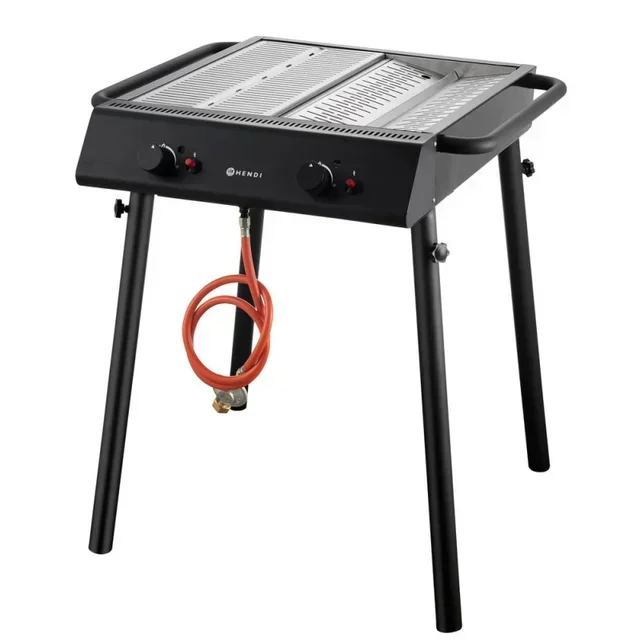 Gas Grill for Barbecue - Black Finish