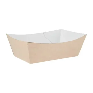 Barquette Kraft Compostable 87x124 mm - Lot de 500 - Petite Emballage Alimentaire Écologique