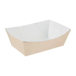 Barquette Kraft Compostable 87x124 mm - Lot de 500 - Petite Emballage Alimentaire Écologique