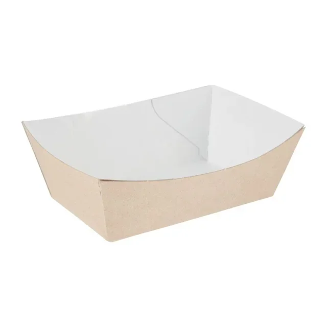 Barquette Kraft Compostable 87x124 mm - Lot de 500 - Petite Emballage Alimentaire Écologique