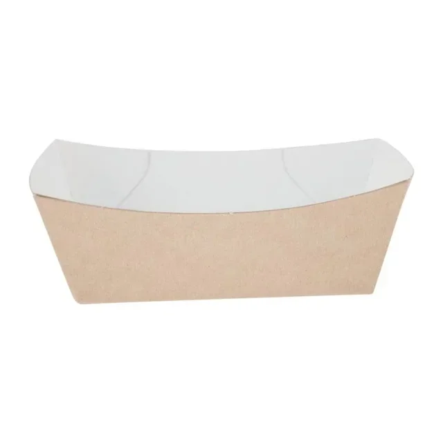 Barquette Kraft Compostable 87x124 mm - Lot de 500 - Petite Emballage Alimentaire Écologique