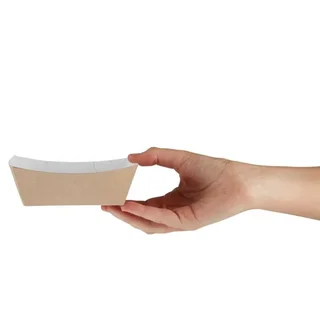 Barquette Kraft Compostable 87x124 mm - Lot de 500 - Petite Emballage Alimentaire Écologique