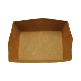 Vaschetta per Patatine Fritte in Cartone Kraft - 120 x 80 mm - Confezione da 250 pezzi