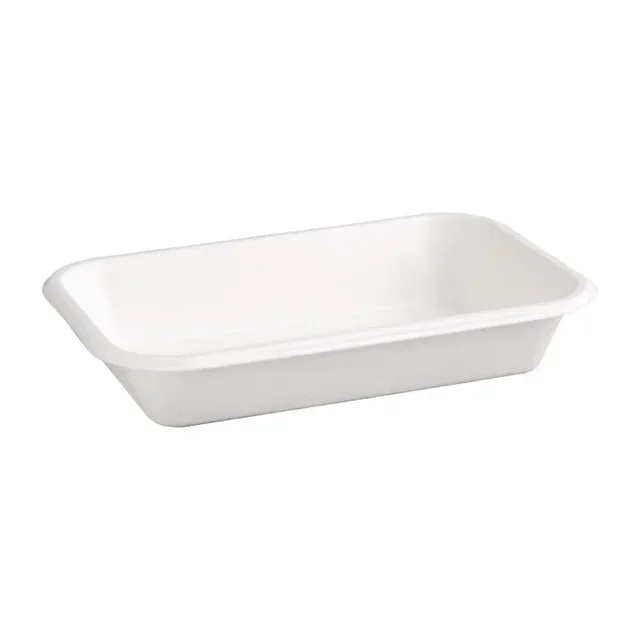Sugarcane Bagasse Trays 680 ml - Pack of 50 - Compostable and Biodegradable