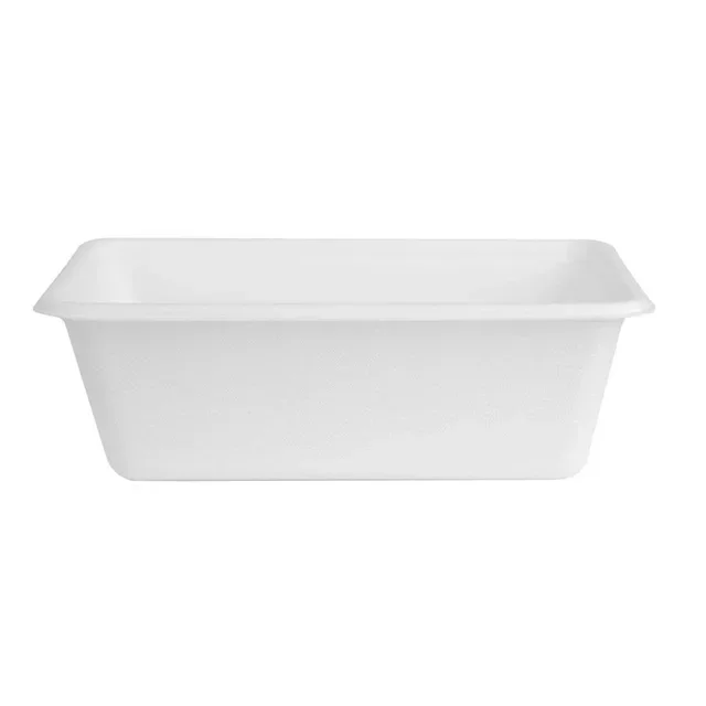 Barquettes en Bagasse de Canne 800ml - Lot de 100 - Biodégradables et Compostables