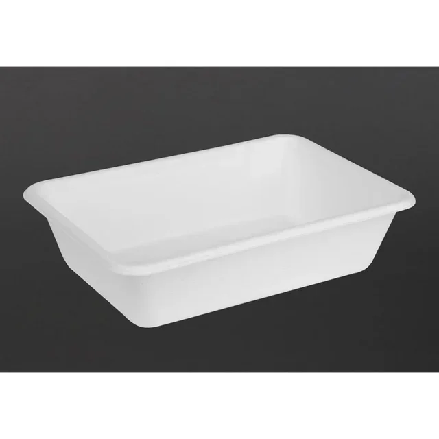 Barquettes Jetables en Bagasse de Canne à Sucre 650ml - Lot de 100 - Biodégradables et Compostables