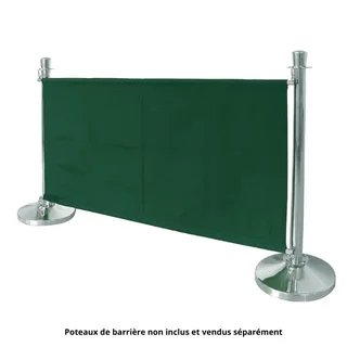 Grüner Stoff-Gartenzaun