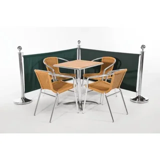 Grüner Stoff-Gartenzaun