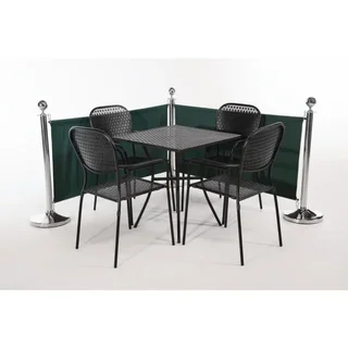 Grüner Stoff-Gartenzaun