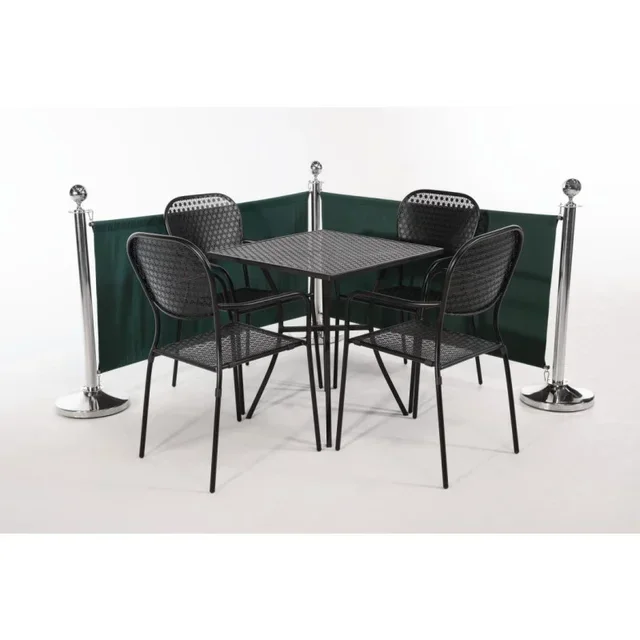 Grüner Stoff-Gartenzaun