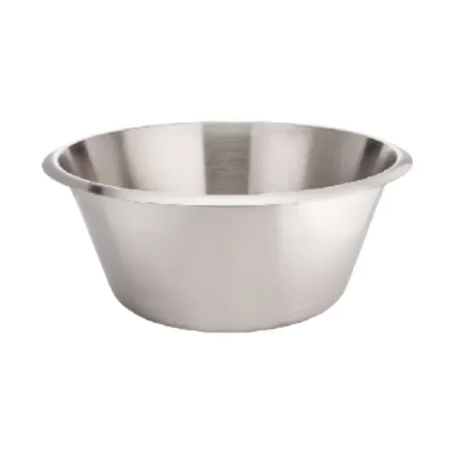 Stainless Steel Kitchen Basin Flat Bottom - Diameter 32 cm