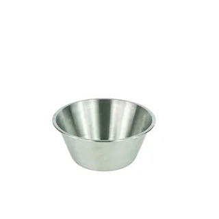 Stainless Steel Round Basin - Flat Bottom ⌀ 28 cm