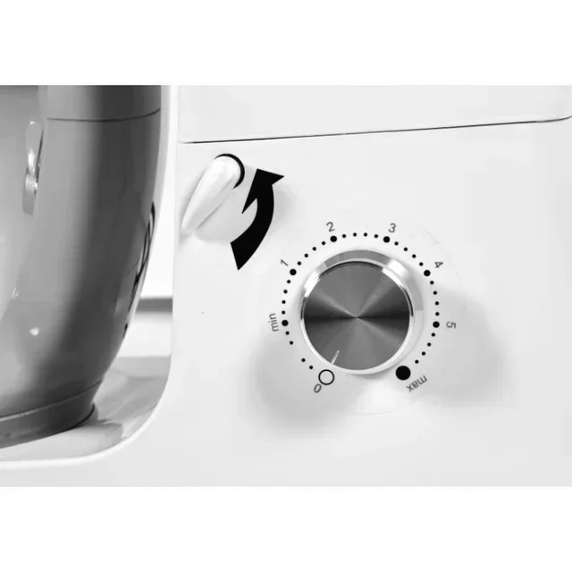 7 Liter White Planetary Mixer - Professional Multifunctional Dough Kneader