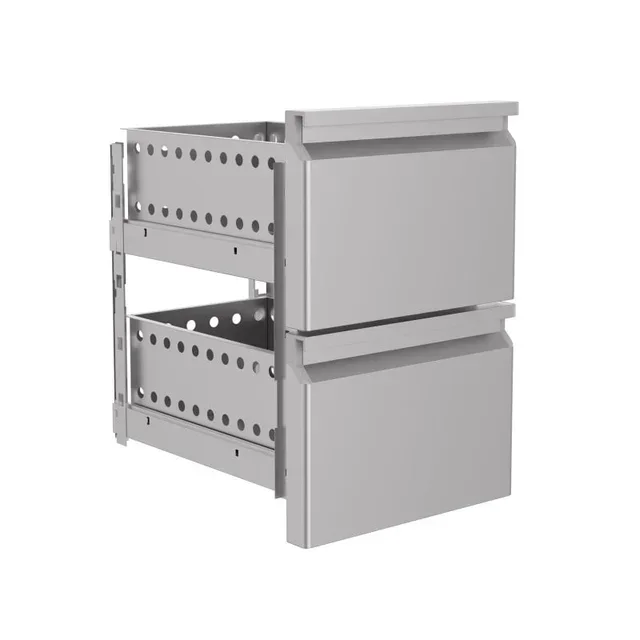 Bloque de 2 Cajones para Mesa Refrigerada