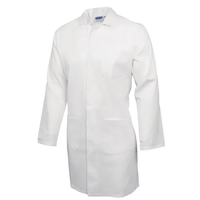 Unisex White Chef Coat Size L