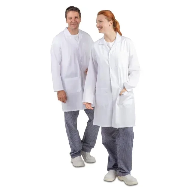 Unisex White Chef Coat Size L