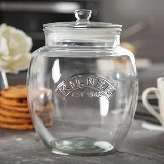 Kilner Glas Aufbewahrungsglas mit luftdichtem Deckel - Fassungsvermögen 4 Liter