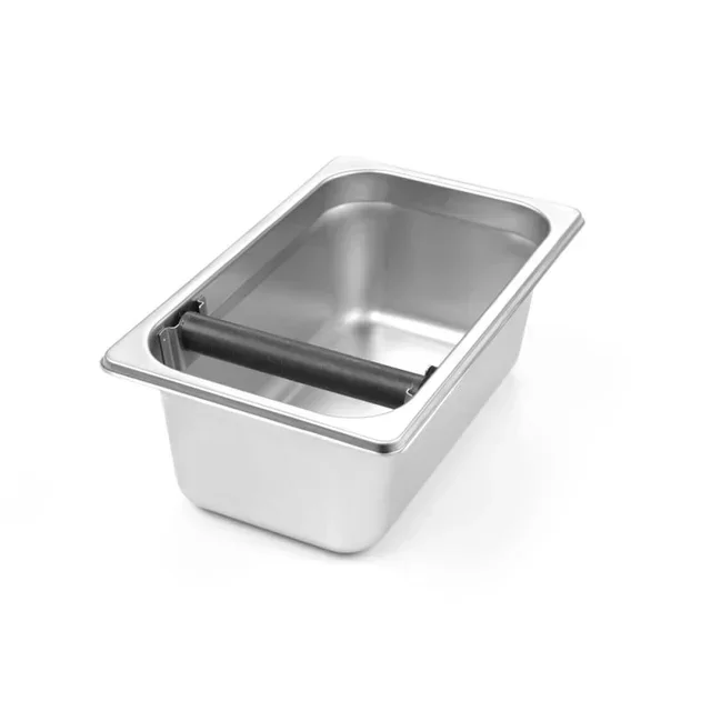 Stainless Steel Coffee Grounds Container - Gastronorm 1/4 Size