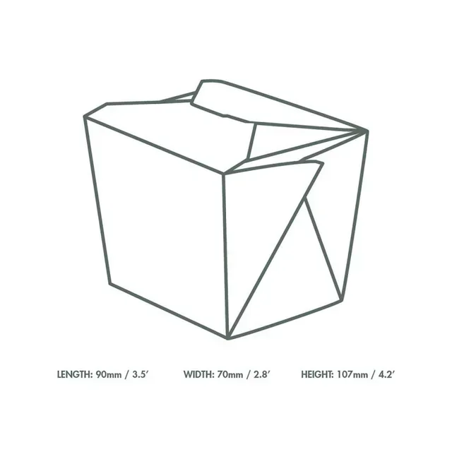 Kraft-Pasta-Boxen 1 Liter - Packung mit 400 Stück