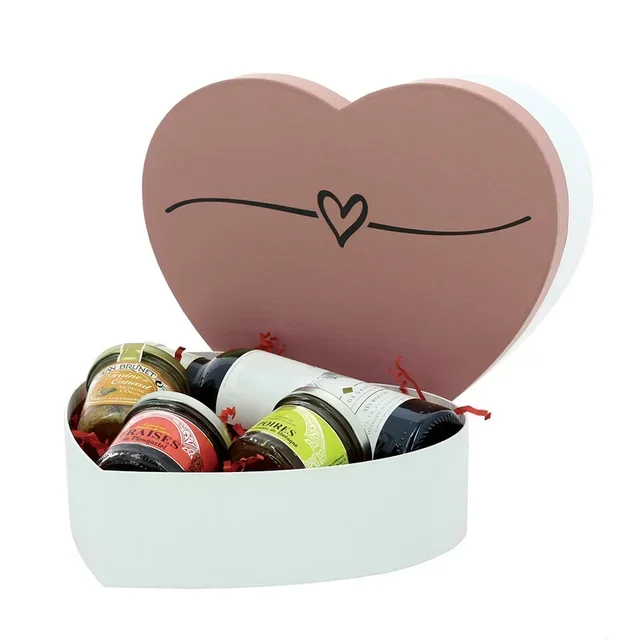 Scatola di Cartone a Forma di Cuore - 2 Misure Disponibili: Piccola 260x215 mm e Media 285x235 mm