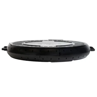 Round Reusable Container 330 mm Diameter Black Color - Pack of 10 Units