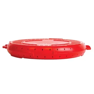 Boîte Circulaire Réutilisable 330 mm Rouge - Lot de 10