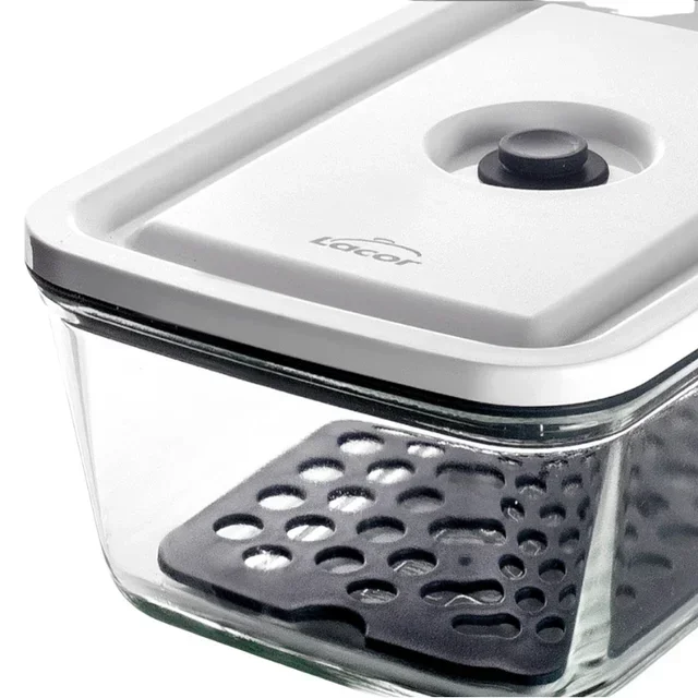 Recipiente Hermético Smart de Vidro para Alimentos - Vidro Borossilicato - 1 Litro