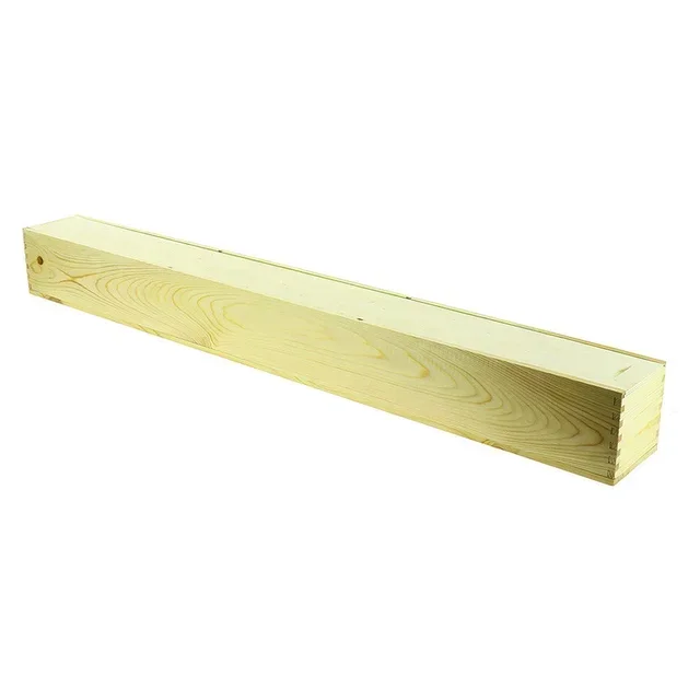 Boîte Coulissante Rectangulaire en Bois - 3 Compartiments - 1000 x 105 mm