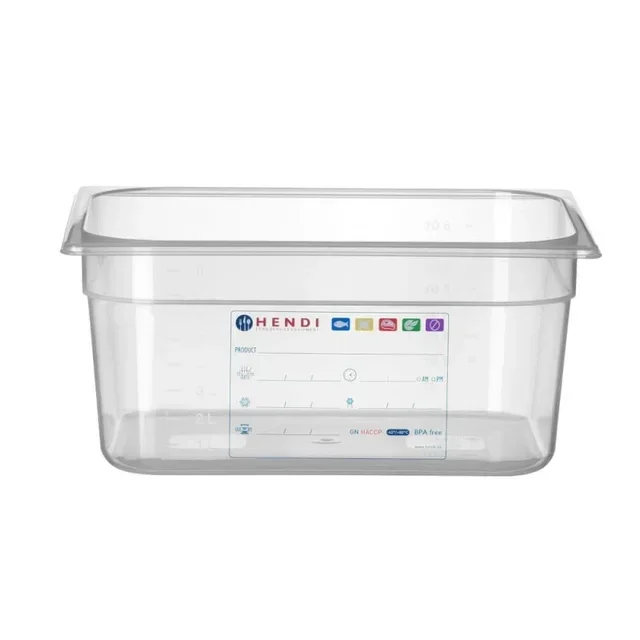 Gastronorm Container GN 1/2 9.5 Litres - Height 150 mm - Professional Food Pan