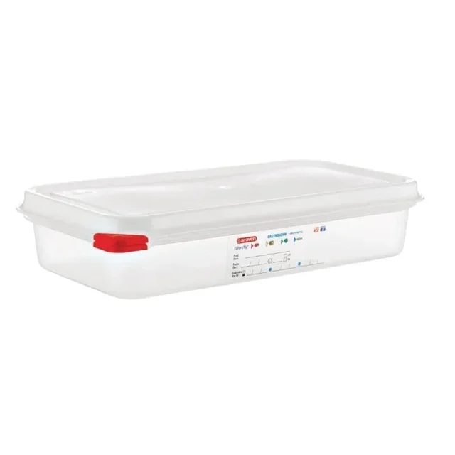 Gastronorm Container GN 1/3 - Capacity 2.5 Litres - Pack of 4 Units