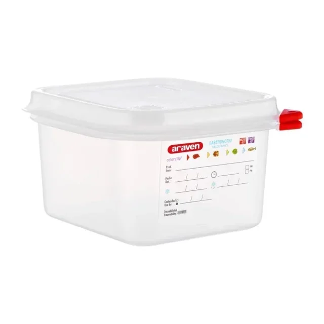 GN 1/6 Gastronorm Behälter 65mm Tiefe 1,7L - 4er Set Lebensmittelbehälter