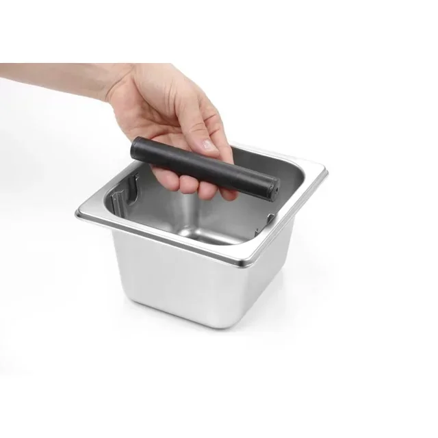 Stainless Steel Coffee Grounds Container - GN 1/6 Size